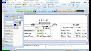 Pipe sizing pressure drop and adjustment tool in Aspen Hysys [upl. by Suoirtemed403]