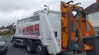 Slough Borough Council Dennis olympus elite 6 empying Black non recyclable waste bins [upl. by Friedman]