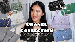 Updated Chanel Handbag Collection 2023 16 Handbags [upl. by Arok]