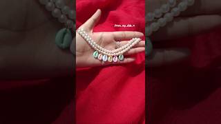 Handmade pearl chokers💓handmade shorts diy ytshorts shortsindia viralvideo shortvideo trend [upl. by Ramej367]