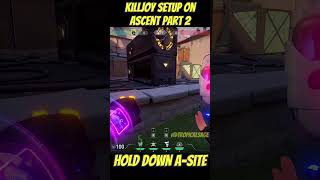 This Killjoy Setup DOMINATES Ascent A Site valorant valorantclips youtubeshorts [upl. by Thynne]