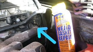 KSeal Ultimate Permanent Head Gasket Repair water in exhaust port  Review kseal headgasket [upl. by Eisso]