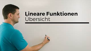 Lineare Funktionen Übersicht mit fast allem Geraden  Mathe by Daniel Jung [upl. by Ovid]