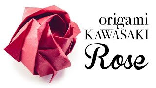 Origami Kawasaki Rose Tutorial  DIY  Paper Kawaii [upl. by Yrellih82]