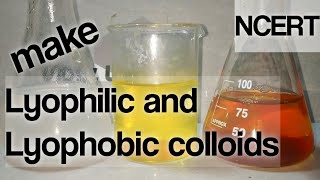 Colloids Preparation of Lyophilic and Lyophobic Colloids NCERT [upl. by Brinna588]