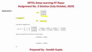 NPTELDeep Learning IIT Ropar Assignment 3 Solution 2024 [upl. by Rudich]