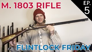 Authentic Model 1803 Rifle from Harpers Ferry flintlock rifle blackpowder [upl. by Wing192]