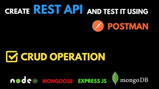 Create REST API using Node JS and Express JS  Postman Testing [upl. by Ainoyek]