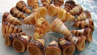 Recette des Cornettos ou Cornets Feuilletés par Mamy Monica [upl. by Issie]