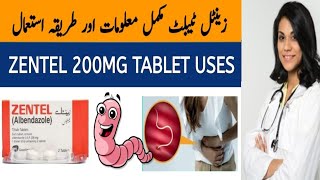 Zentel Tablet Useszentel 200mg uses in urduAlbendazole uses in urdu and side effects [upl. by Ltsyrk]