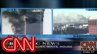 911 South Tower collapses Pentagon hit [upl. by Colson]