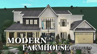 Family Modern Farmhouse Part 1 Speedbuild I Bloxburg I 450k I Layouts Included [upl. by Ayar]