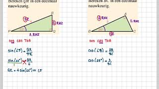 3havo 73 B  3vwo 74 B  Zijden berekenen [upl. by Goren]