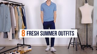 8 Summer Outfits for Men  Men’s Style amp Outfit Inspiration for Summer 2020 [upl. by Anatlus989]