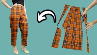 One of the easy ways to sew classic womens trousers [upl. by Asilenna]