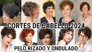 CORTES DE CABELLO PARA PELO RIZADO MODERNOS Y ACTUALES cortes de cabello para pelo rizado de MODA 24 [upl. by Najib]