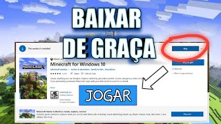 Como BAIXAR MINECRAFT no PC pela MICROSOFT STORE de GRAÇA [upl. by Rayford]