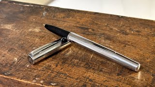 Waterman vintage fountain pen silver facet Bakelite and steel classic style [upl. by Liagaba]