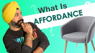 🆕 what is the meaning of Affordance👉 what does affordance stand for 2020 VIDEO [upl. by Kirstyn]