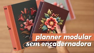 Planner Trimestral Modular  Lançamento  Tutorial de case para caderninhos [upl. by Ninerb835]