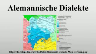 Alemannische Dialekte [upl. by Edmanda]