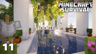 Brew amp Build  A Whimsical Bathhouse Hot Springs  Ep 11 Minecraft 117 Survival Lets Play [upl. by Assilav994]