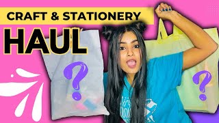 Biggest Craft amp Stationery Haul 😱 crafteraditi crafthaul stationeryhaul haul CrafterAditi [upl. by Akehsyt]