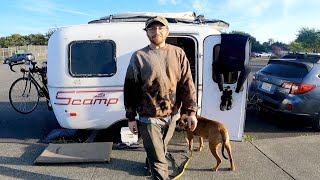 Camping in Front of a Sheriff Staion Living In My Scamp in Humboldt [upl. by Katy219]