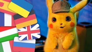 POKEMON Detective Pikachu Trailer 2019 In Various Languages [upl. by Imak]