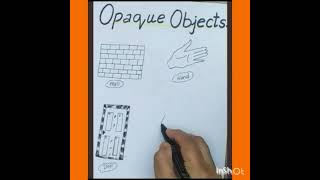 Draw opaque objects step by step tutorial for beginnersInshortHaaMeem 4science [upl. by Enajharas845]