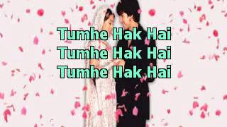 Mujhe Haq Hai VivahHIndi Karaoke Latest YouTube [upl. by Attalie]