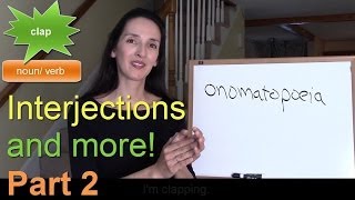 Filler Words Interjections and Onomatopoeia 22  US Culture amp Vocabulary [upl. by Countess]