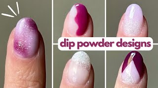 5 Easy Dip Powder Nail Designs You Can Do At Home [upl. by Adnwahsal]