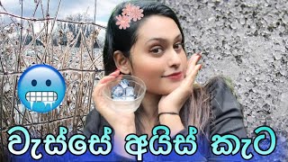 අයිස් කැට වැසසේ ගාලා වෙච්ච දේ  ලස්සන වෙනවා  Ice Cube Ice Facial For Skin  Skin Glowing [upl. by Ydnarb677]