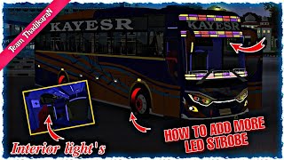 How to add led lights for jetbus  bussid light mod review v361 [upl. by Rofotsirk199]