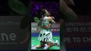 Magnificent PearlyThinaah smash into Arctic Open final badminton youtube sports shorts short [upl. by Iams788]