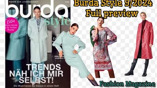 Burda Style September 2024 full preview 💖 [upl. by Onilecram]