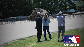 Elisabeth Moss and Bradley Whitford film scenes for The Handmaid’s Tale in Toronto June 2022 [upl. by Tegirb]