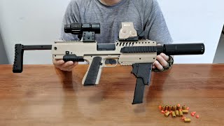 Colt M1911 Carbine Kit Toy Gun Unboxing 2023  Auto Shell Ejecting Pistol [upl. by Iek638]