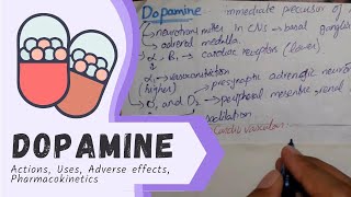 DOPAMINE  Actions Uses Adverse effects PHARMACOLOGY [upl. by Petta396]