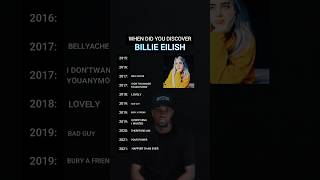 When Did You Discover Billie Eilish  shorts billieeilish [upl. by Nauht]