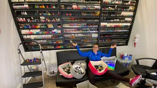 Unpacking All My Nail Polish I Moved 15 🔴LIVE [upl. by Cirdek]