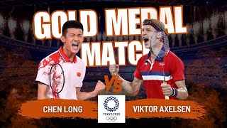 Highlights Badminton Final  Chen Long CHN v Viktor Axelsen DK  Tokyo 2020 Olympics [upl. by Ylas]