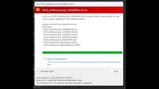 FİX Fivem Error GTA5b2944exesub14056b954 0x1c and Failed to Connect Server After 3 Attemps [upl. by Ynnahc869]