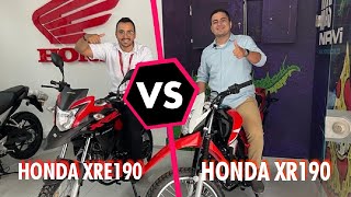 HONDA XRE 190 VS HONDA XR190 [upl. by Vally]