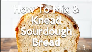 How To Mix and Knead Sourdough Bread [upl. by Atinuhs]