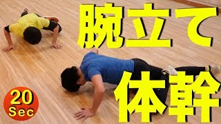 体幹に効く腕立て伏せ４分間トレーニング【トバにしの動画】 [upl. by Cassidy770]