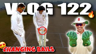 Does CHANGING BAILS work😍 CRICKET CARDIO new MS Dhoni Gloves🔥 ODI Cricket Match Vlog [upl. by Pardo143]