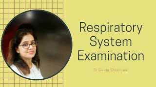 Respiratory system examination [upl. by Reivax]