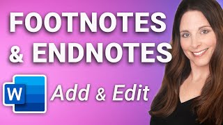 Footnotes in Word  Insert Customize Convert amp Delete Footnotes and Endnotes  StepByStep [upl. by Enilraep]